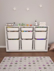 Organizér na hračky Dremonka 1 (biela). Akcia -16%. Vlastná spoľahlivá doprava až k Vám domov. 1124243