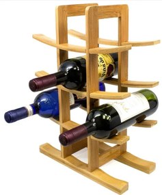 Stojan na víno 371572 bambusový