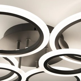 Brilagi - LED Stmievateľný prisadený luster ORBITS LED/85W/230V 3000-6500K čierna + DO