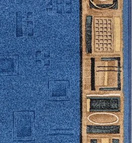 Associated Weavers, Protišmykový behúň na mieru Jena 77, šíre 80 cm, modrá, chodba / predsieň