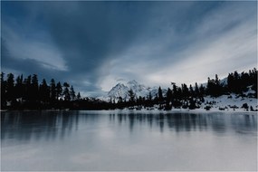 Obraz - Na zamrznutom jazere (90x60 cm)