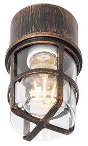 Stropné a nástenné svietidlo starožitné zlato IP54 - Kiki