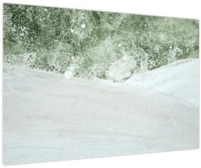 Obraz - Abstrakcia štetcami (90x60 cm)