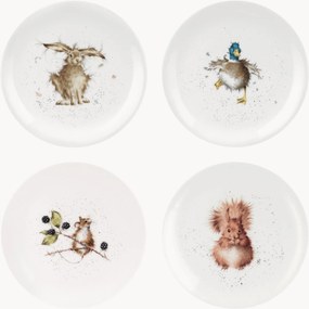 Dezertné taniere z jemného kostného porcelánu Royal Worcester, 4 ks