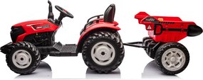 LEAN CARS Elektrický traktor na batérie HC-306 s prívesom 24V červený