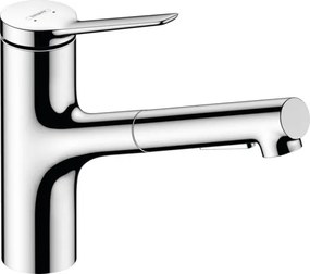 Hansgrohe Zesis M33 drezová batéria s vyťahovacou spŕškou, 2 prúdy chróm 74 820 000