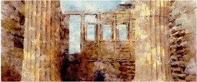 Obraz - Érechthéion, Atény, Grécko (120x50 cm)