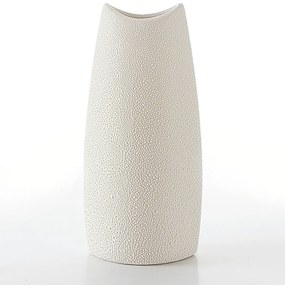 KERAMICKÁ VÁZA RISO 12X7X26 KRÉMOVÁ