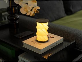 Biela/sivá prenosná svetelná dekorácia na USB ø 8 cm Twist – Gingko
