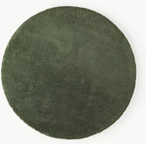 Okrúhly huňatý koberec's vysokým vlasom Leighton