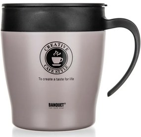Banquet Termohrnček cestovný TAZZA 330 ml, Latte