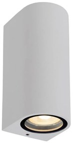 Lucide 69801/02/31 - Vonkajšie nástenné svietidlo ZARO 2xGU10/35W/230V IP44 biela