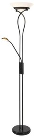 Rabalux 4554 - Stojacia lampa GAMMA TREND 2xE27/15W+1xG9/40W/230V čierna