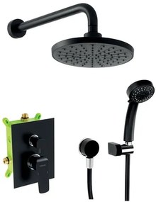 Sprchový systém Novaservis vrátane podomietkového telesa čierna SADA38051R.5