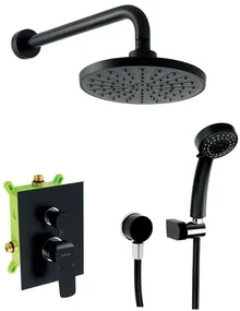 Sprchový systém Novaservis vrátane podomietkového telesa čierna SADA38051R.5