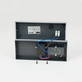 Brilagi-LED Vonkajšie nástenné svietidlo so senzorom TESSI LED/10W/230V antracit IP54