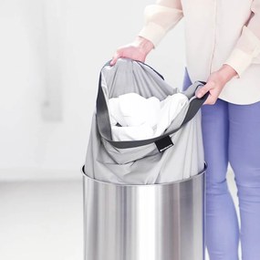 Brabantia Kôš na bielizeň 60L Matná ocel plastové veko