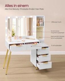 Toaletný stolík so stoličkou RVT020WB01