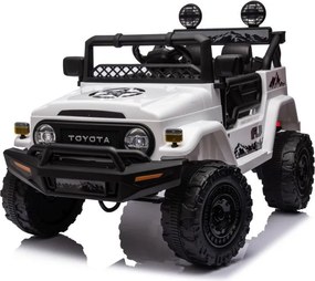 LEAN CARS Elektrické autíčko Toyota FJ 4x4 biele