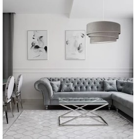 Duolla - Luster na lanku DEVON 1xE27/40W/230V pr. 45 cm šedá