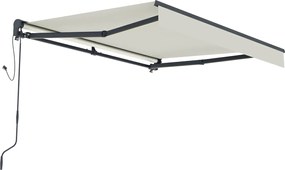 Elektrická markíza s LED osvetlením BestBerg BBSU-EL250BG / 250 × 200 cm / béžová