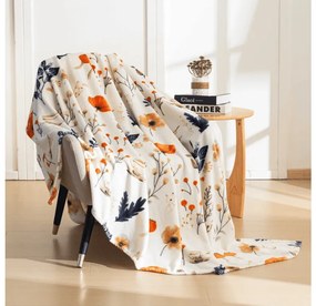 Mikroplyšová baránková deka PAPAVA, krémová Rozmer: 200 x 220 cm