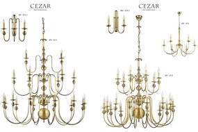 Jupiter 879 CE 21 - Závesný luster CEZAR II 21xE14/40W/230V