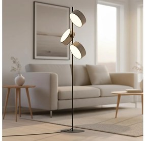 Stojacia lampa DRUMZ 3xE14/10W/230V sivá