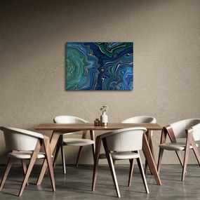 Obraz - Zeleno-modrý mramor (70x50 cm)