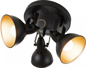 Bodové svietidlo 3xE14/40W/230V čierne