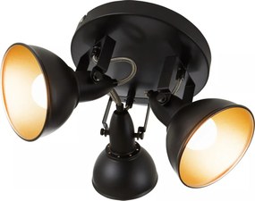 Bodové svietidlo 3xE14/40W/230V čierne