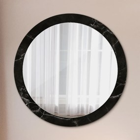 Okrúhle ozdobné zrkadlo Mramorový kameň fi 90 cm