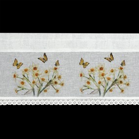 KRÁTKA ZÁCLONA NA PÁSKE FLORA 150X30 CM VIACFAREBNÁ