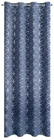 ZATEMŇOVACÍ ZÁVES NA KRÚŽKOCH ABELLA 140X250 CM NÁMORNÍCKA MODRÁ