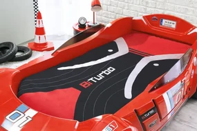 Detská posteľ auto SUPER DELUXE 90x195cm - červená