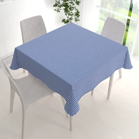 Biante Dekoračný štvorcový obrus Rebeka RE-009 Modro-biela kocka malá 110x110 cm