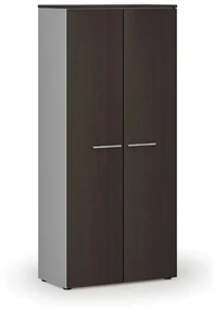 Šatníková skriňa s výsuvom PRIMO GRAY, 1781 x 800 x 420 mm, sivá/wenge