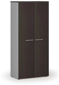 Šatníková skriňa s výsuvom PRIMO GRAY, 1781 x 800 x 420 mm, sivá/wenge