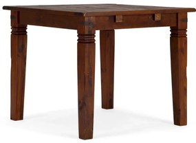 furniture-nabytek.cz - Masívny jedálenský stôl Catana z borovice, hnedý, lakovaný, štvorcový – 90×90×76 cm