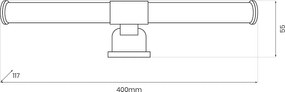 Nástenné LED svietidlo Apa, 1x LED 6w, 4000k, g