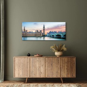 Obraz - Londýn v pastelových farbách (120x50 cm)
