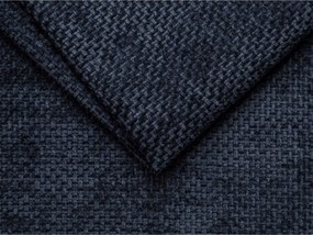 Tmavomodrá čalúnená jednolôžková posteľ bez čela 90x200 cm Whale – Micadoni