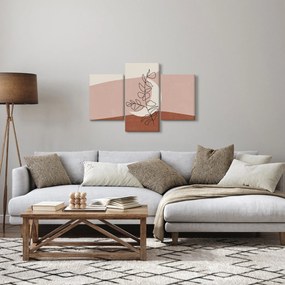 Obraz - Boho listy N⁰2 (90x60 cm)