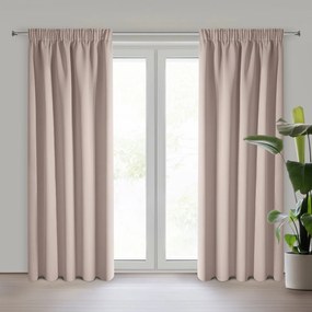 ZATEMŇOVACÍ ZÁVES NA PÁSKE ADLEY 135X270 CM PUDROVÁ