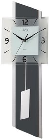 Drevené kyvadlové hodiny JVD NS19052.2 s plynulým chodom, 65 cm