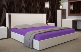 Fialové napínacie plachty na postele Šírka: 90 cm | Dĺžka: 200 cm