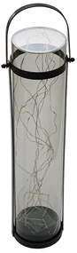 Solárna lampa LANTERN GREY 46 cm sivá