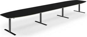 Rokovací stôl NOVUS, 5600x1200 mm, čierna