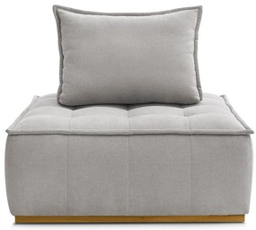 Svetlosivé ženilkové kreslo Elisa – Bobochic Paris