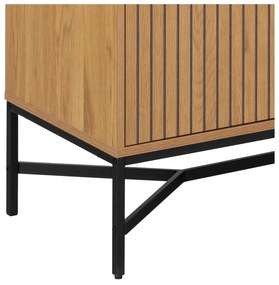 Vitrína v dekore duba v prírodnej farbe 80x180x40 cm Jaipur – Actona